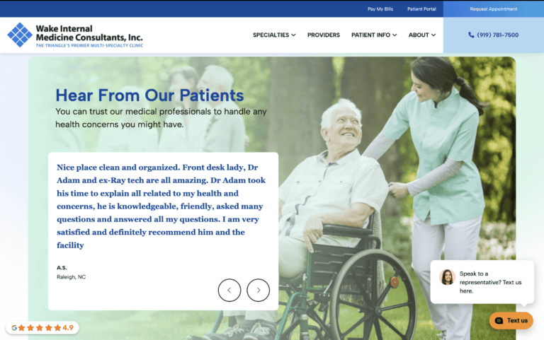 Wake internal medicine final homepage